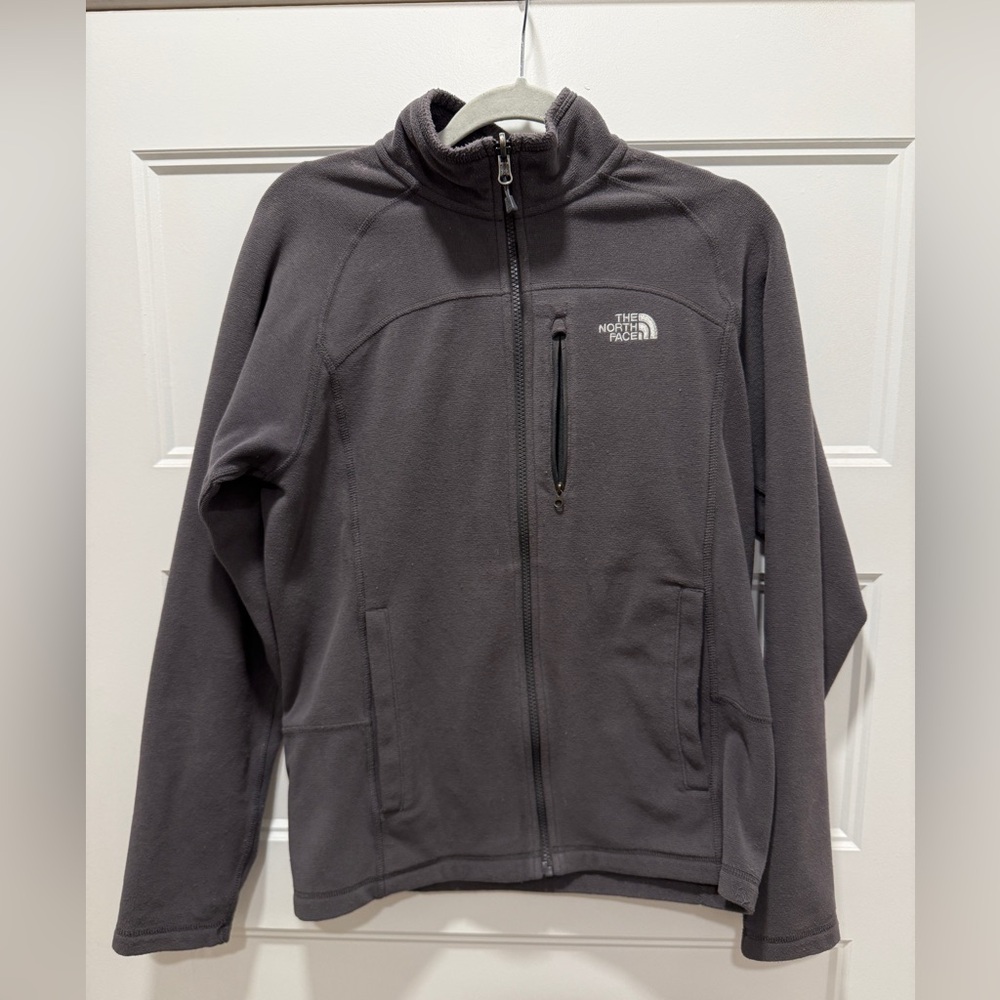 The North Face Polartec Classic Fleece Jacket Gray Full Zip Men’s Small